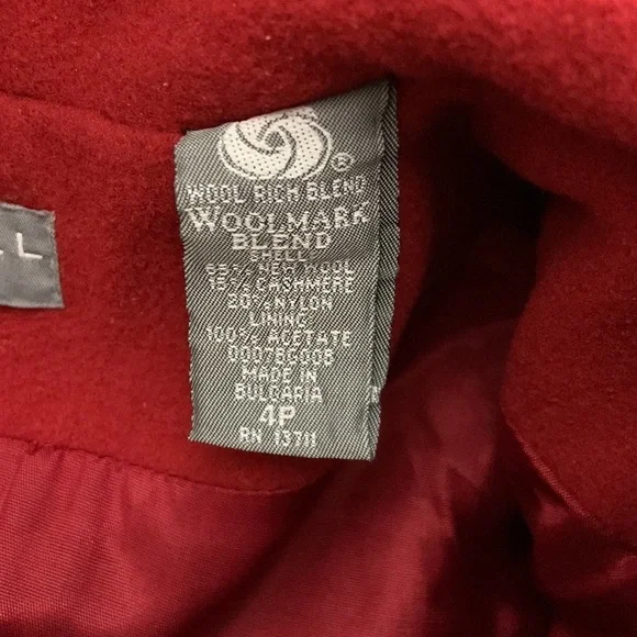 Kate Hill Red Wool Cashmere Blazer - Picture 6 of 6